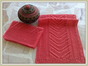 Eyelet Seed Chevron Towel Pattern