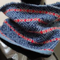 Three-color Fair Isle Cowl (variation)