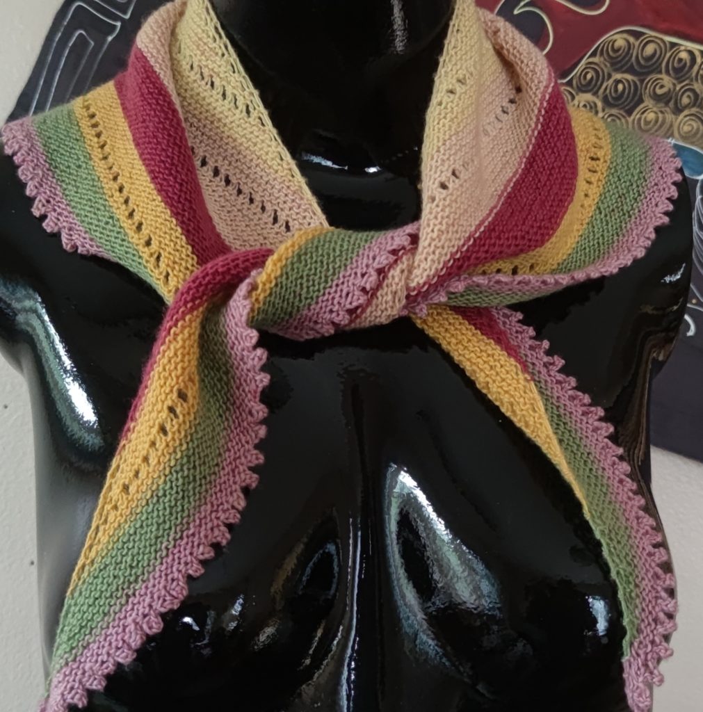 Multicolor Triangular Shawlette